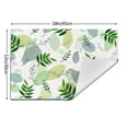 thumbnail image 3 of YFYANG Washable Heat-Resistant Placemats, 70% PVC/30% Polyester, Green Leaf Texture Pattern Kitchen Table Mat, 12" x 18" 1 Piece, 3 of 6