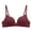 Burgundy, variant on Women's One Fab Fit Modern Demi Underwire T-Shirt Bra Wire Underwear Bra Everyday Small Cup Underwear Black XS