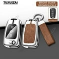 thumbnail image 6 of Zinc alloy+leather Car Key Case Cover For KIA E 3 buttons key case Rio K2 K3 K5 Ceed Cerato Sportage Soul Remote Key Case, 6 of 28