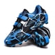 thumbnail image 4 of Zapatos de fútbol para niños y niñas, botas de fútbol antideslizantes, tacos, zapatillas de fútbol para césped, 2Km11-Azul-38 brillar Electrónica, 4 of 5