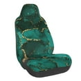 thumbnail image 1 of Wukai Green Gold Glitter Full Set Car Seat Covers with Soft Padding Universal Auto Front Seats Protector and Cushion Mat, 1 of 5