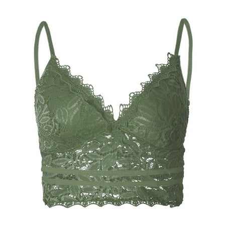 Green Medium Plus Size Lingerie Vest Bodysuit Lingerie for Women with Support Bra Wireless Camisole Underwear Plus Size Hell Bunny Crop V Neck Women Night Bra Bust Up