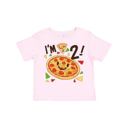 

Inktastic Im Two! Pizza Birthday Party Gift Toddler Boy or Toddler Girl T-Shirt