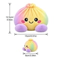 thumbnail image 4 of Mystery Rainbow Plush Dumpling Squishy, Cute Stuffed Dumpling Squishies Plushies Fidget Toy, Christmas Collectible Stress Relief Gift with Simulated Steamer & Fuzzy Handle, 4 of 6