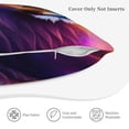 thumbnail image 6 of LNWH Colorful Purple Lion Throw Pillow Covers, Square Soft Linen Decorative Pillow Cases, 18"x18", 6 of 8