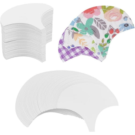 200 Pcs Clamshell English Paper Piecing Epp Set 1.77 Inch Wide Precise Paper Templates Handmade Quilting Templates Paper Piecing for DIY Patchwork Sewing Quilting Crafts