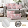 thumbnail image 6 of Pink Coral Outdoor Waterproof Pillow Covers, Coastal Nautical Ocean Starfish Conch Decorative Square Throw Pillowcase Sofa Cushion Sham for Patio/Couch/Chair, 26"x26" 2 Pack, 6 of 8