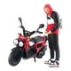 thumbnail image 2 of Figura 1:64 Personaje de película conduciendo motocicleta Dioramas Muñeca de resina Jardín de hadas negro rojo, 2 of 8