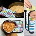 thumbnail image 5 of Yayeee Oven Mitts and Pot Holder Set of 2 Heat Resistant Kitchen Gloves Baking Hot Pad, Yellow Hand Drawn Sailboats, 5 of 5