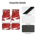 thumbnail image 4 of Fuzoiu Red Maple Leaf Print Carpet Floor Mats for Car,Car Foot Mat Set,Universal Fit 4 Piece Mat Pad Set,Fits Most Cars Trucks Vans Sedans SUV Auto Carpet Mat Se, 4 of 7