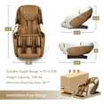 thumbnail image 2 of Electric Shiatsu Massage Chair Full Body Airbag Massage Recliner w/Zero Gravity Intelligent Voice Control, 2 of 10