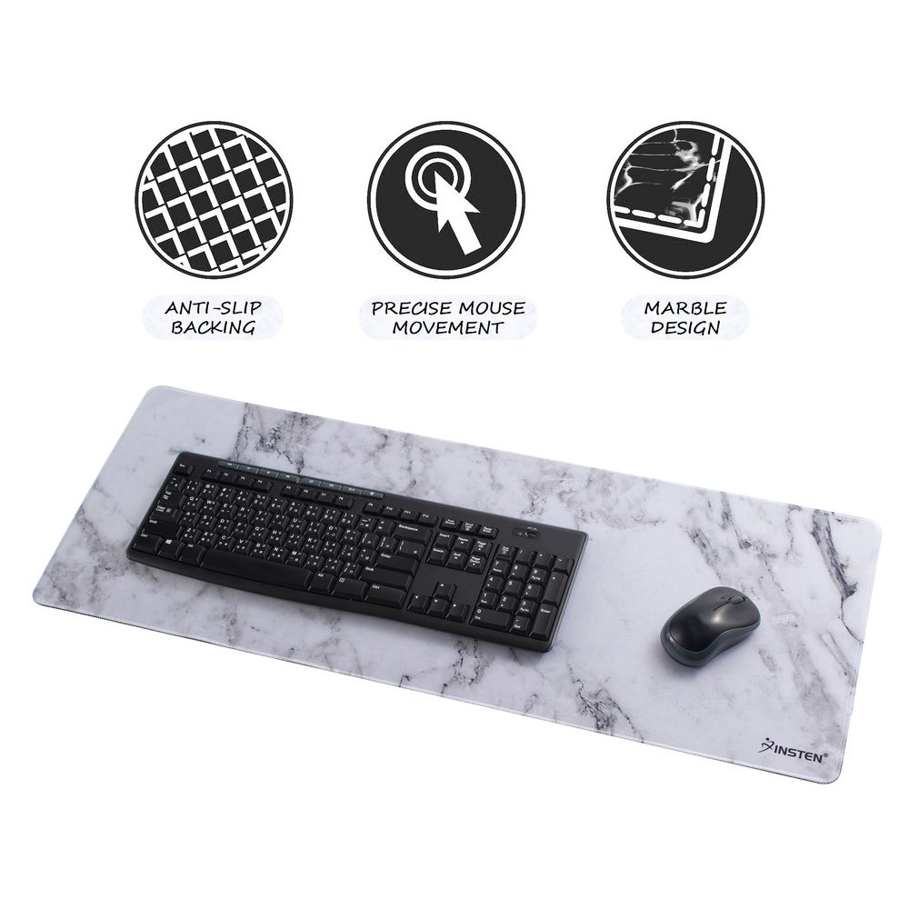 Insten Large Extended NonSlip Marble Designs Laptop Computer PC Gaming