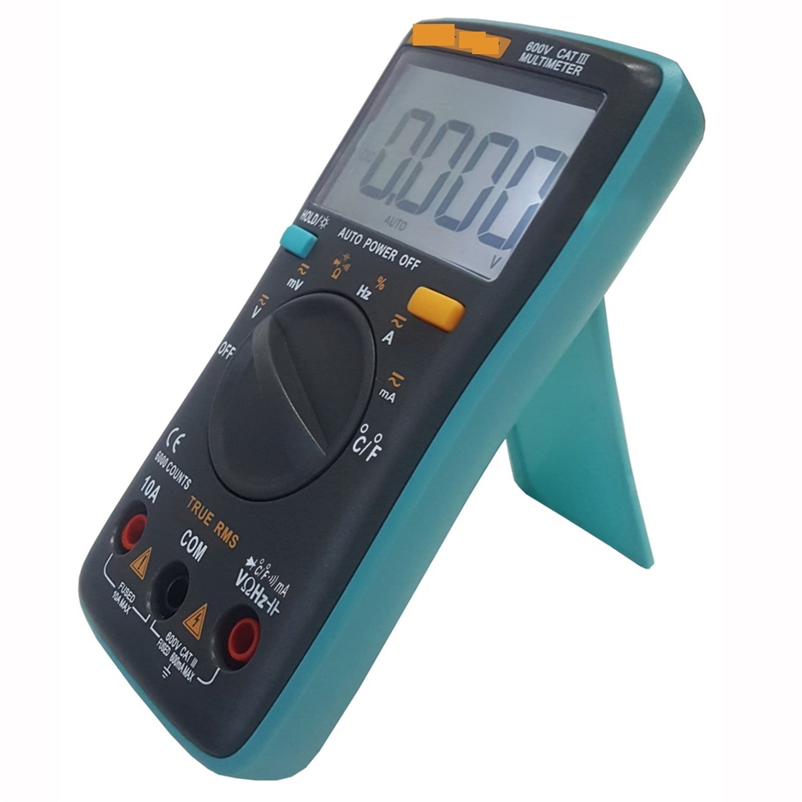 Digital Multimeter 6000 Counts DC/AC Ammeter Voltmeter Ohm Resistance Diode CapacitanceTemperature Meter ,Battery Test