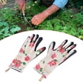 thumbnail image 2 of Un par de guantes largos antideslizantes impermeables a prueba de pinchazos para mujer (rosa, L), 2 of 11