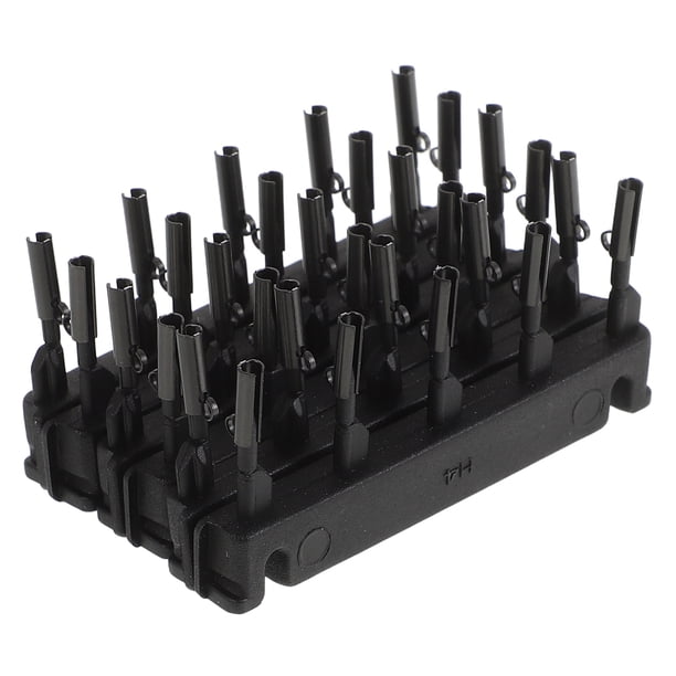40 hebillas en forma de C para extensiones de cabello 6D, pinzas de metal para peluca y herramientas de peinado, color negro