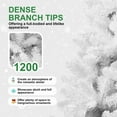 thumbnail image 6 of imerelez Artificial 4ft White Christmas Tree with 328PVC Mixed Branch Tips,Green,Hinged Premium & Foldable Base for Indoor Holiday Decorating, 6 of 7