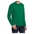 thumbnail image 4 of Mens Long Sleeve Core Blend Cotton/Polyester Tee Kelly 4X-Large, 4 of 6