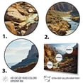 thumbnail image 3 of Designart "Muted Spectacle Canyon Photo art painting II" Landscapes Floater Framed Canvas Wall Art, 3 of 7