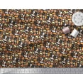 thumbnail image 2 of Soimoi Poly Georgette Fabric Pizza,Cake & Croissant Food Decor Fabric Printed Yard 52 Inch Wide, 2 of 3