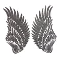 thumbnail image 1 of 1 par de apliques de lentejuelas coser hierro en decoración negro Sunnimix Parches de lentejuelas ala, 1 of 8