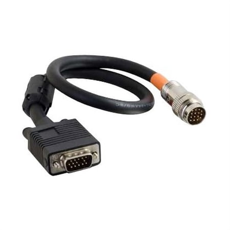 UPC: 0757120600817 | C2G 1.5ft RapidRun VGA (HD15) Flying Lead