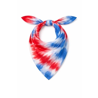 Fourth of July Women’s Star Stripes Bandana from Way to Celebrate, One Size, Red/Multi