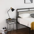 thumbnail image 5 of Single-Layer Bed Head And Soft Pull Buckle Bed End Standpipe Water Pipe Bed Full Black Gold-Painted Iron Bed Easy To Assemble Black, 5 of 9