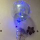 thumbnail image 3 of Globo de aire Popo con luz LED de 45 cm, transparente, con luces intermitentes de colores variados, con cable de cobre de 3 m y barra de luz LED para decoración de cumpleaños, Navidad, bodas, Hallow, 3 of 4