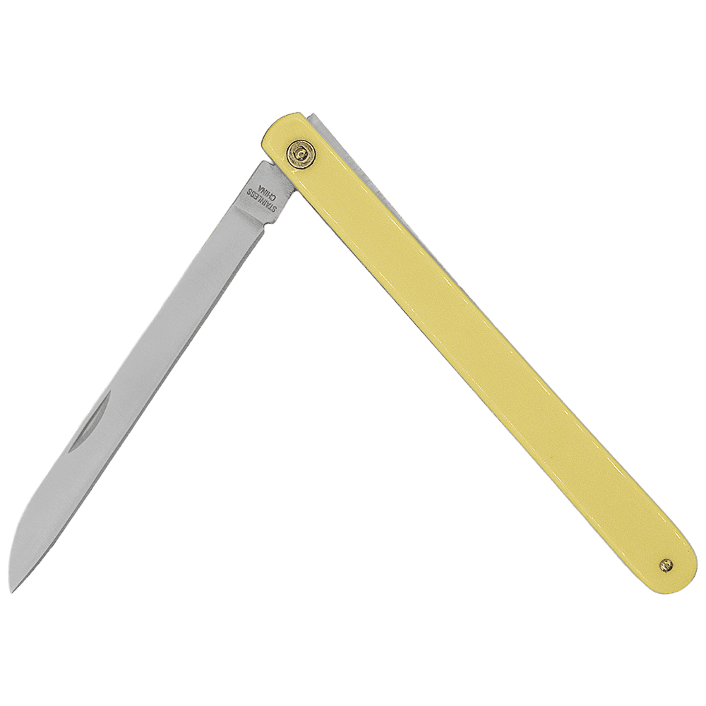 Zenport KC05 Fruit Sampling Knife with Carrying Case, 4.75 Inch Blade, Yellow