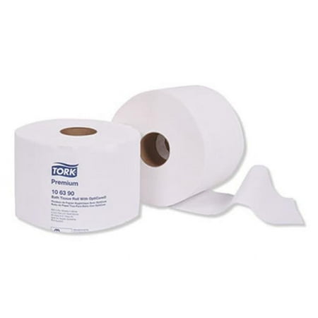 Tork Premium Toilet Paper Roll with OptiCore  Septic Safe  2-Ply  White  800 Sheets/Roll  36/Carton -TRK106390