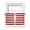 Red, variant on Red Stripes Sheer Kitchen Tier Curtains 24 Inch length, Rod Pocket Half Curtains Short Drapes, Simple Red White Texture Light Filtering Chiffon Small Window Treatments 2 Panels 27.5"W x 24"L