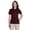 Burgundy, variant on CORE365 Women's Performance Piqué Polo Shirts 100% Polyester Flat-Knit Collard Plain Tee Shirt (Black, XS)