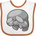 thumbnail image 3 of Inktastic Cute Manatee Family Boys or Girls Baby Bib, 3 of 4