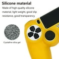 thumbnail image 4 of YUNDAP Controller Skin Grip Cover Case Set Protective Soft Silicone Gel Rubber Shell and Anti-Slip Thumb Stick Caps for Playstation 4 Controller Gaming Gamepad Orange, 4 of 8