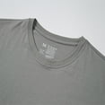 thumbnail image 4 of Men's T-Shirt Long Sleeve Crew Neck Casual Workout T-Shirt Light Grey 2# Small, 4 of 7