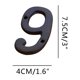 thumbnail image 1 of Creative Wrought Iron House Numbers Letters Decorative Sign for Outdoor Garden Door Mailbox Address Plaque Rustic Industrial Style, 1 of 3