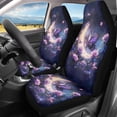 thumbnail image 2 of Uorisanigo Butterfly Roses Car Seat Covers Front Seats Only Waterproof Stretch Polyester Fabric Cover Easy to Install Car Accessories Universal Fit for Most Vehicle, 2 of 7