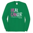 thumbnail image 2 of Faith Jesus Believe Awareness Mens Long Sleeve Shirt, Kelly, 2XL, 2 of 3