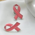 thumbnail image 5 of 10 piezas de insignia de lazo rosa para concienciación sobre el cáncer para mujeres, broche de solapa de esmalte de metal, 5 of 5