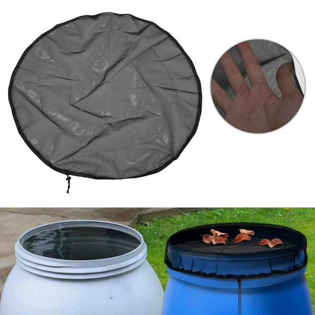 Colaxi Rain Barrel Mesh Cover Reusable Rain Barrel Netting for Outdoor Garden Patio 60cm
