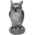 thumbnail image 2 of YAOMOBB Owl Decoy Trio Realistic Garden Scarecrows Creative Bird Control Statues, 2 of 6