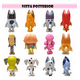 thumbnail image 4 of 12pcs Bluey Familia Y Amigos Figura Modelo Juguete COLORES MIXTOS, 4 of 5