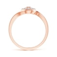 thumbnail image 2 of ANGARA Natural Round Halo Diamond Cluster Promise Ring in 14K Rose Gold for Women (Size-1.4mm| Color-I-J| Clarity-I1-I2) | April Birthstone, Anniversary, Jewelry Gift for Women | Natural Diamond Ring, 2 of 7