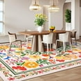 thumbnail image 6 of Bleum Cade 8'x10' Area Rugs for Living Room, Washable Rugs Modern Rugs for Bedroom Dinning Room,Boho Floral Rug Ultra Soft Non Slip Durable Large Carpet Home Decor,Beige, 6 of 8