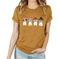 thumbnail image 5 of Jsaierl Womens Halloween Shirts Spooky Pumpkin Ghost Print Tees Stretch Round Neck T-shirt Short Sleeve Dressy Casual Blouse Tops Halloween Party Supplies, 5 of 9