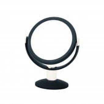 Soft Touch Round Mirrors 10X - Black