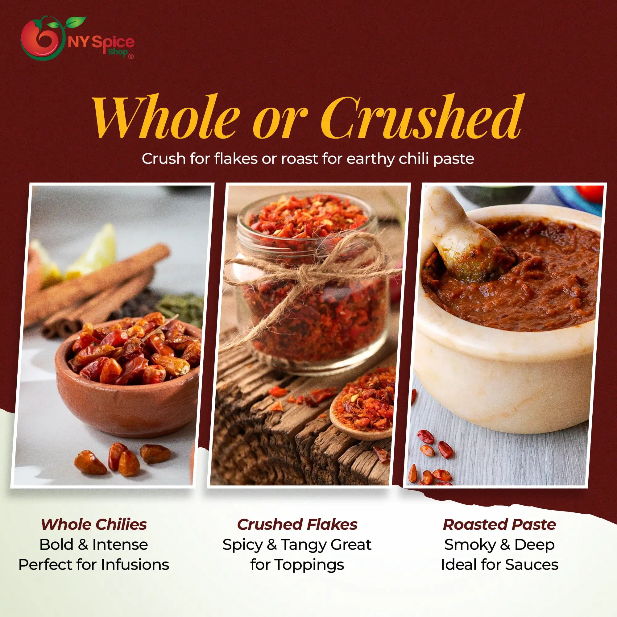 NY SPICE SHOP Whole Dried Pequin Chili Pepper - 08 Ounce - Chile Pequin - Whole Pequin Chiles - Mexican Bird Peppers - Dried Peppers for Cooking, Blending, and Seasoning
