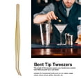 thumbnail image 4 of Bar Elbow Tweezers Stainless Steel Thickened Multipurpose Tweezers for Kitchen Cooking Tweezers Sugar Cube Ice Cube Lemon Slice, 4 of 9
