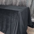 thumbnail image 3 of Your Chair Covers - 90 x 132 Inch Rectangular Velvet Tablecloth Black, 3 of 5