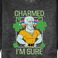 thumbnail image 3 of SpongeBob SquarePants - Charmed I'm Sure - Men's Crew Neck Fleece Pullover, 3 of 6